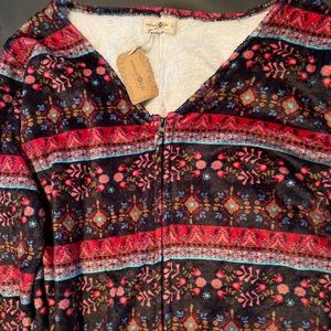 Natural Life Boho one Piece Fleece Pajama